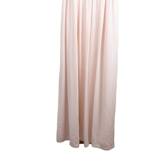 GIANNI Bini light pink/peach full length lace bodice formal dress. 4. - Picture 12 of 13